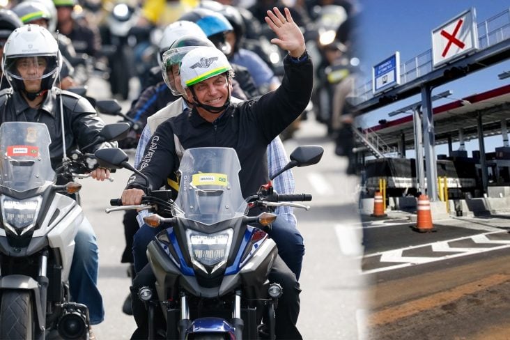 Após "motobolsoneata" motociclistas estão isentos das tarifas de pedágios em rodovias federais.