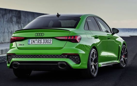 audi rs3 2022 sedan verde traseira