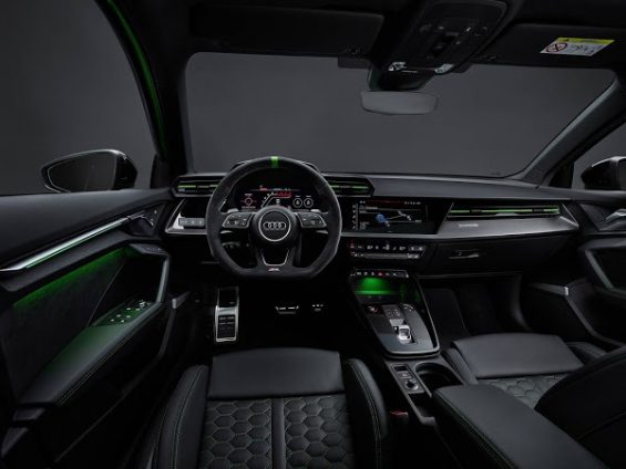 audi rs3 2022 sedan verde interior