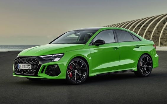 audi rs3 2022 sedan verde lado