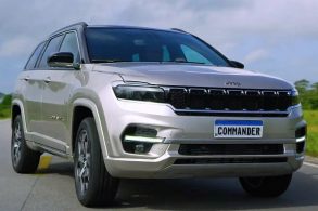 jeep commander frente na estrada