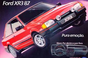 ford escort xr3 1987 vermelho de frente