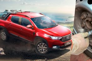 Concessionária erra ao executar rodízio de pneus da Fiat Strada