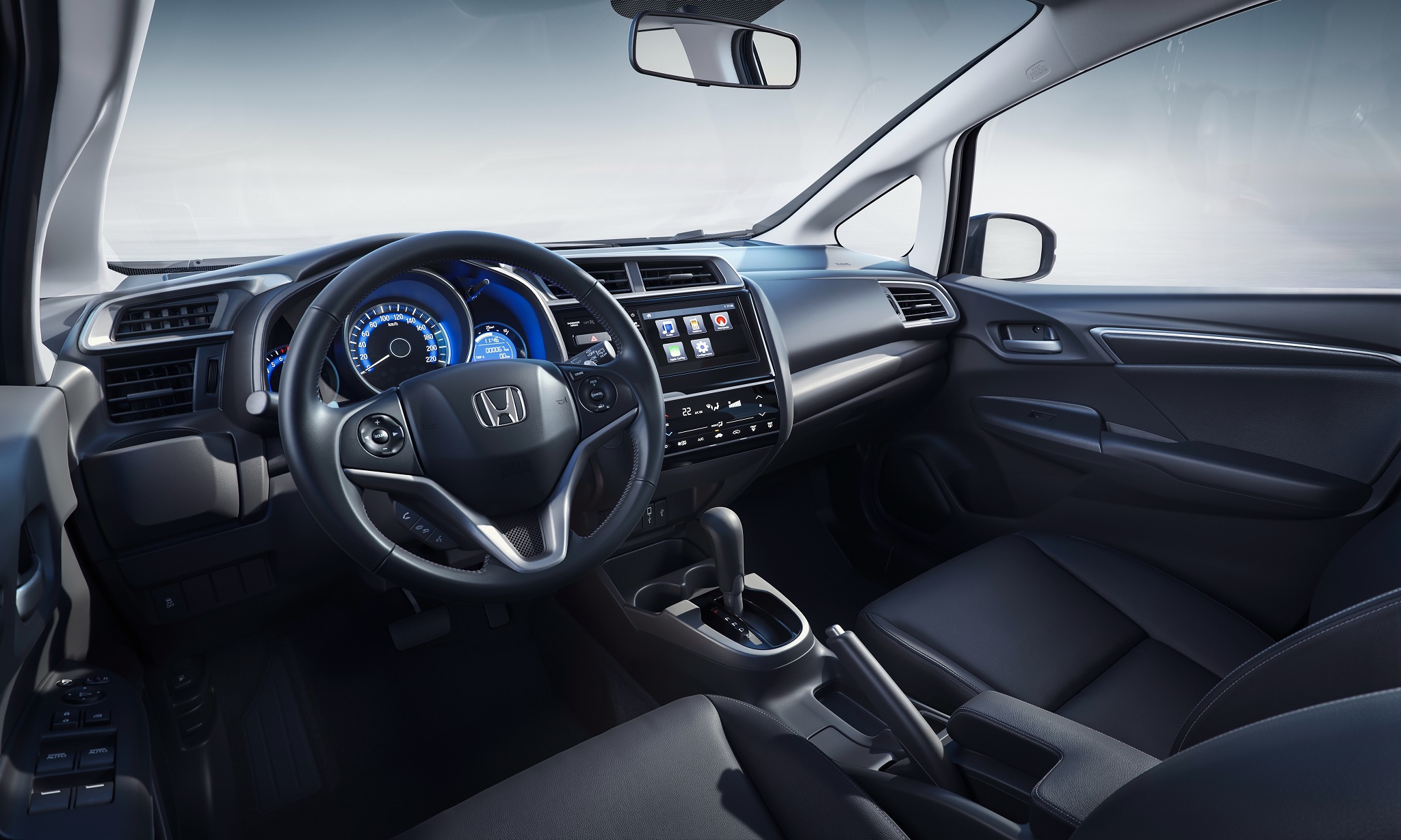 honda fit exl 2018 painel e interior