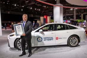toyota mirai bate recorde ao rodar 1 360 km sem precisar de recarga de hidrogenio