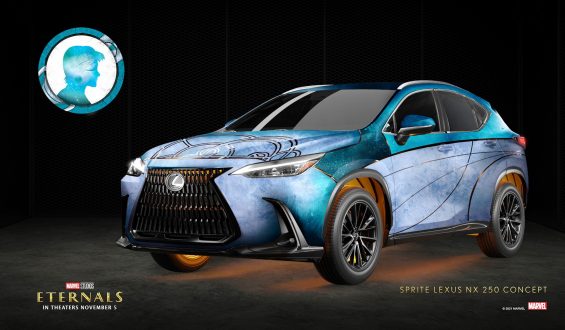 Sprite x Lexus NX : O NX, um crossover que pode fazer qualquer coisa, é um complemento perfeito para a habilidade de ilusão de Sprite, interpretada por Lia McHugh.