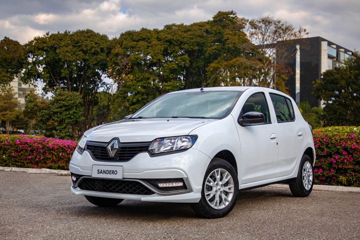 renault sandero s edition branco dianteira