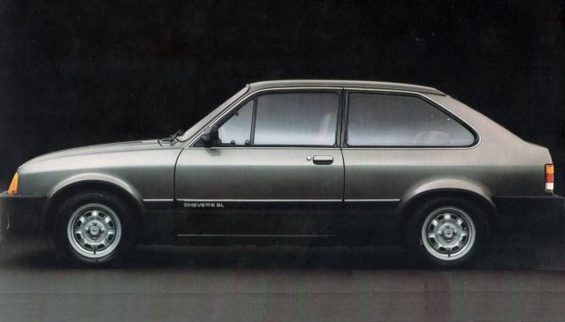 chevrolet chevette hatch 1983 cinza lateral