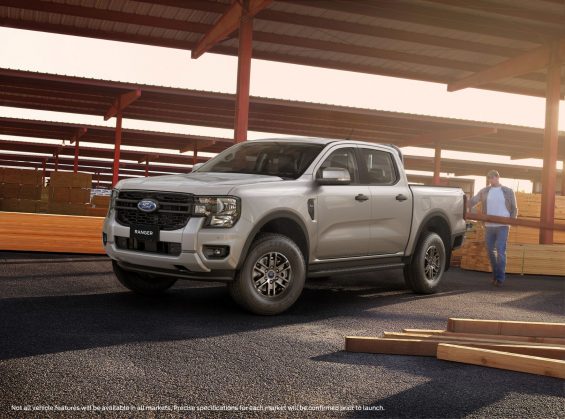 ford ranger xl 2022 australia prata frente