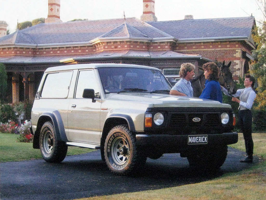 ford maverick 3 door 1988 australia prata frente