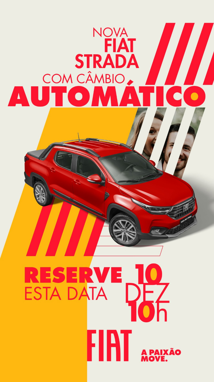 anuncio chamada lancamento fiat strada automatica cvt data de lancamento