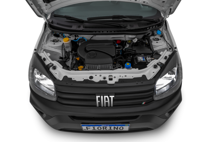 fiat fiorino endurance 2022 branco cofre do motor