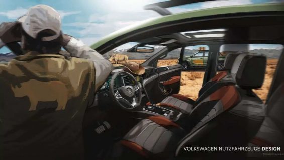 2023 vw amarok teaser interior