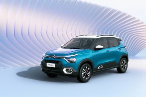 novo citroen c3 azul de frente