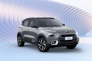 novo citroen c3 cinza artense de frente