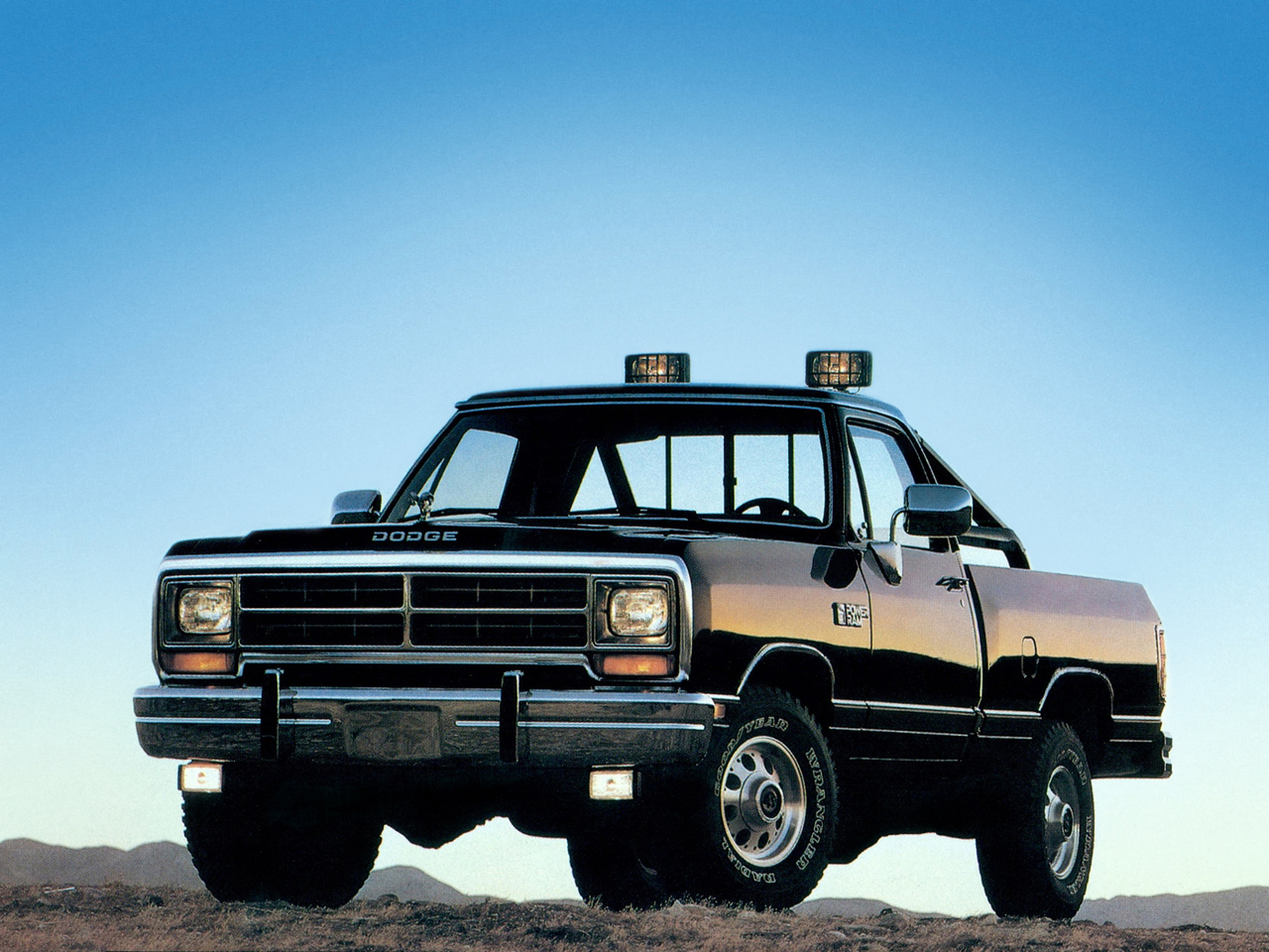 dodge power ram preto frente