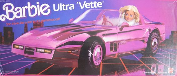 chevrolet corvette c4 da barbie brinquedo antigo