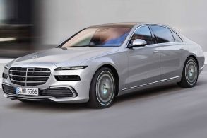 mercedes benz classe s editado pelo artista andras veres com farois de bmw serie 7