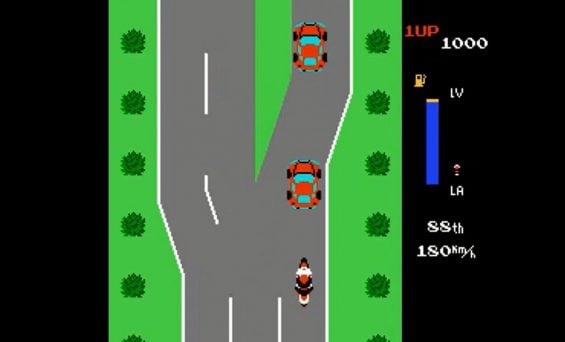 zippy race nintendo 8 bits jogo de moto