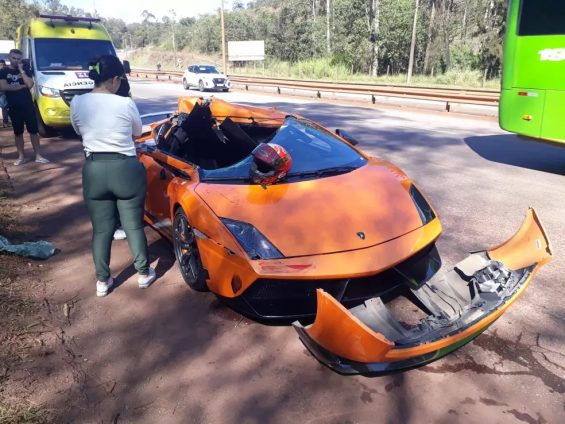 lamborghini gallardo lp570 4 sperleggera acidente em nova lima mg