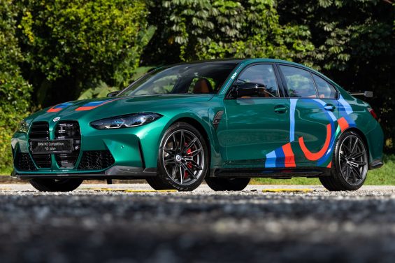 bmw m3 verde frente lateral