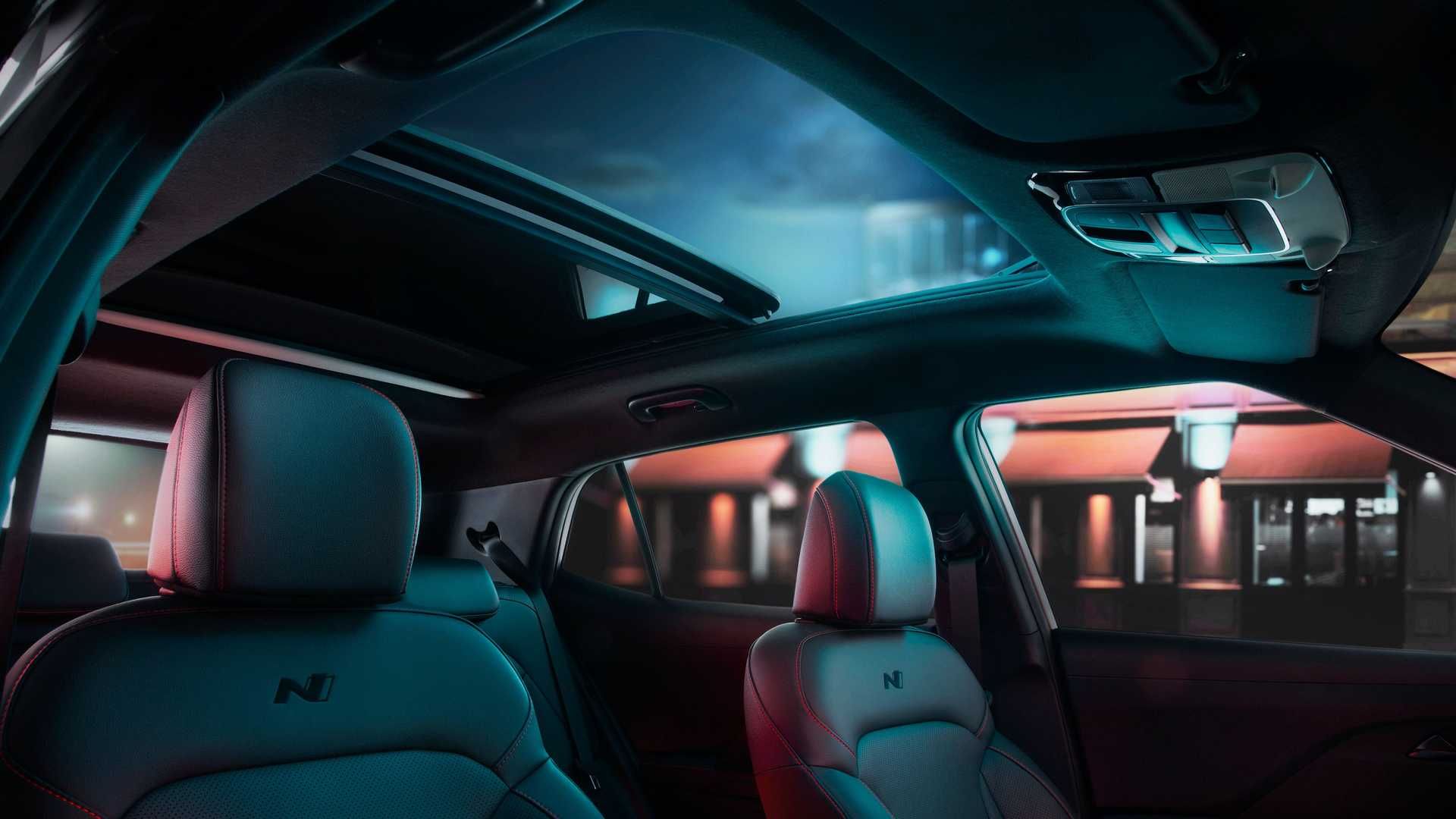 hyundai creta n line interior teto solar