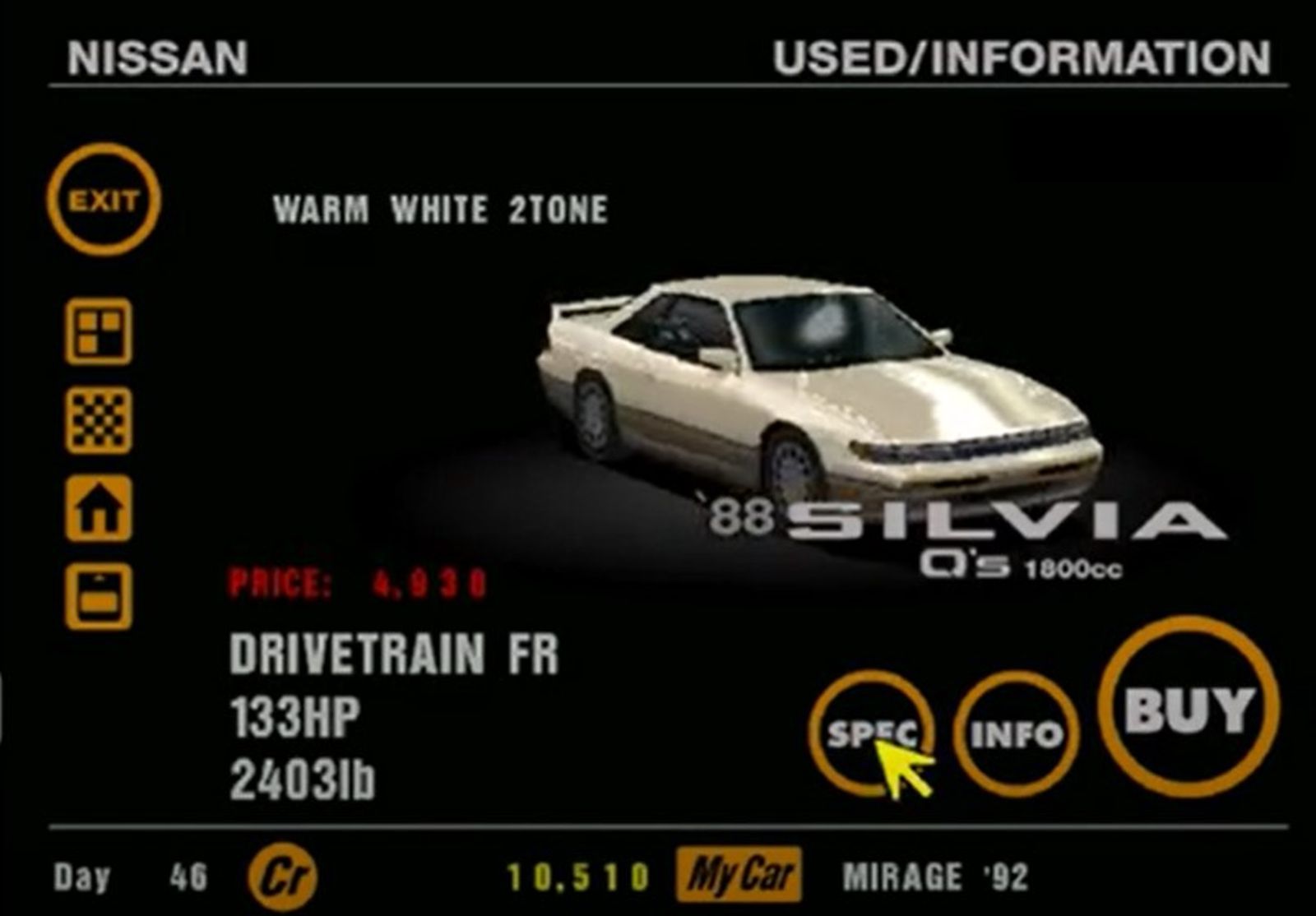 jogo de corrida ps1 gran turismo nissan sylvia