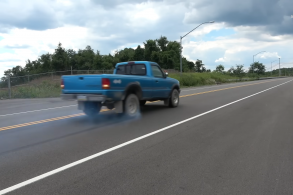 ford ranger 1994 4x4 azul marcha re andando pra frente