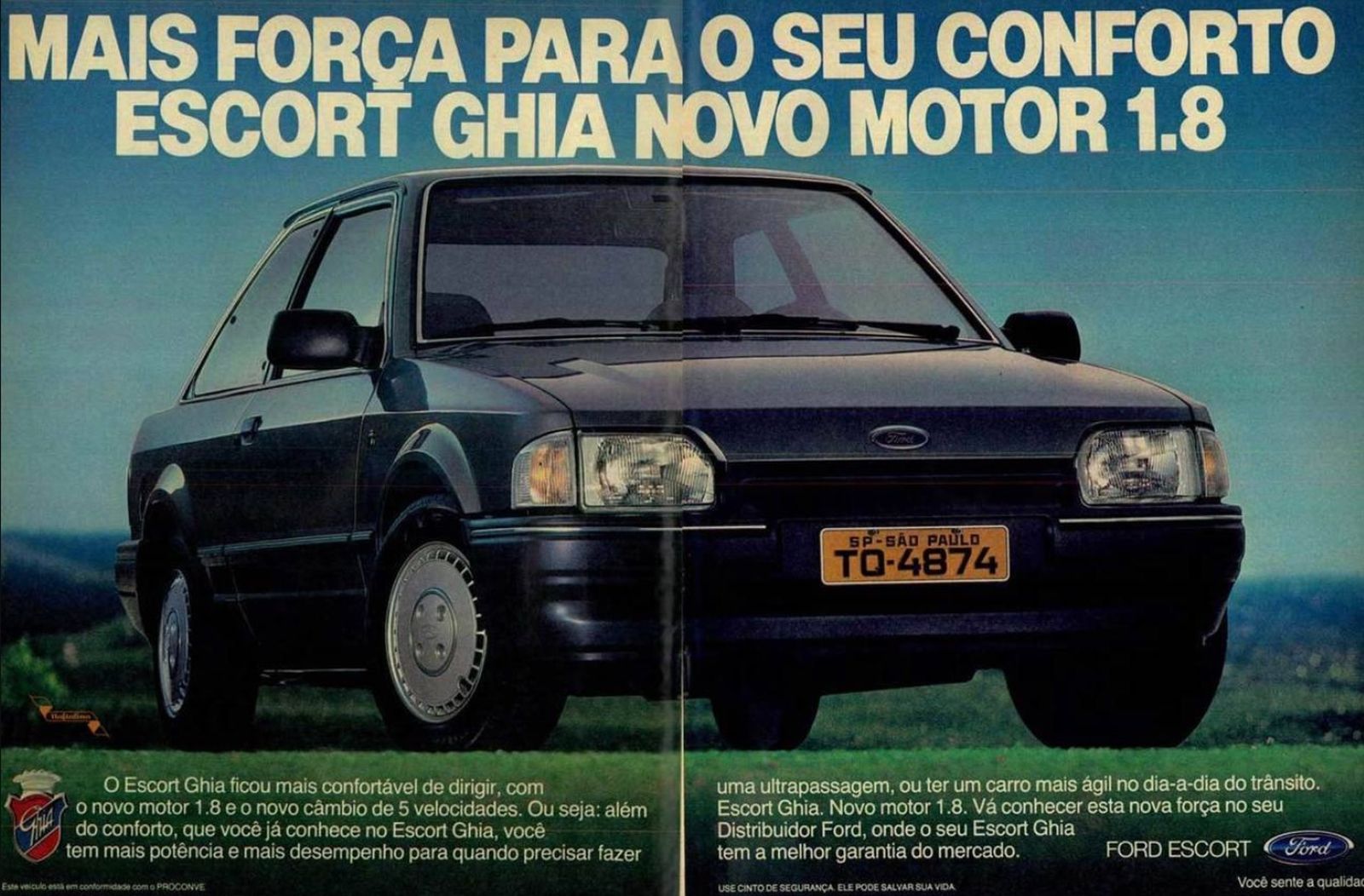 ford escort guia 1989 publicidade