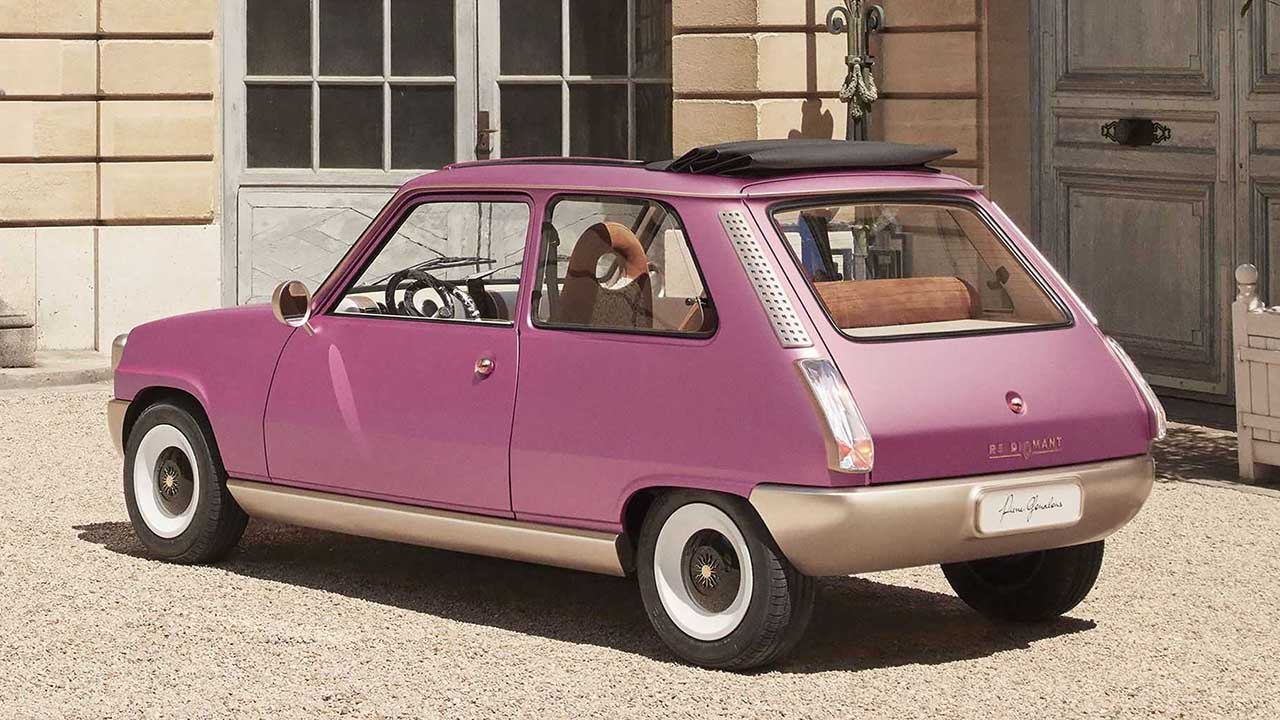 renault 5 diamant rosa traseira2