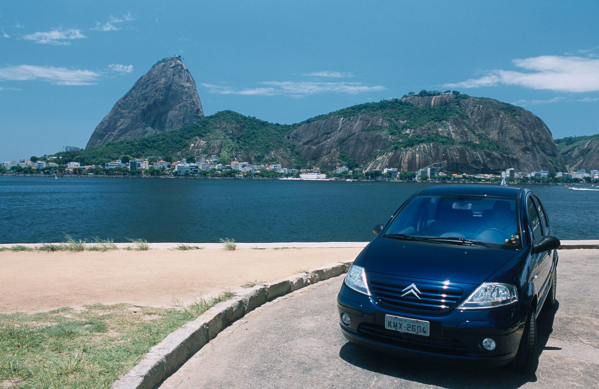 citroen c3 exclusive 1 6 2003 azul escuro frente rio de janeiro