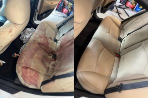 limpeza de banco sujo de sangue facebook detailer