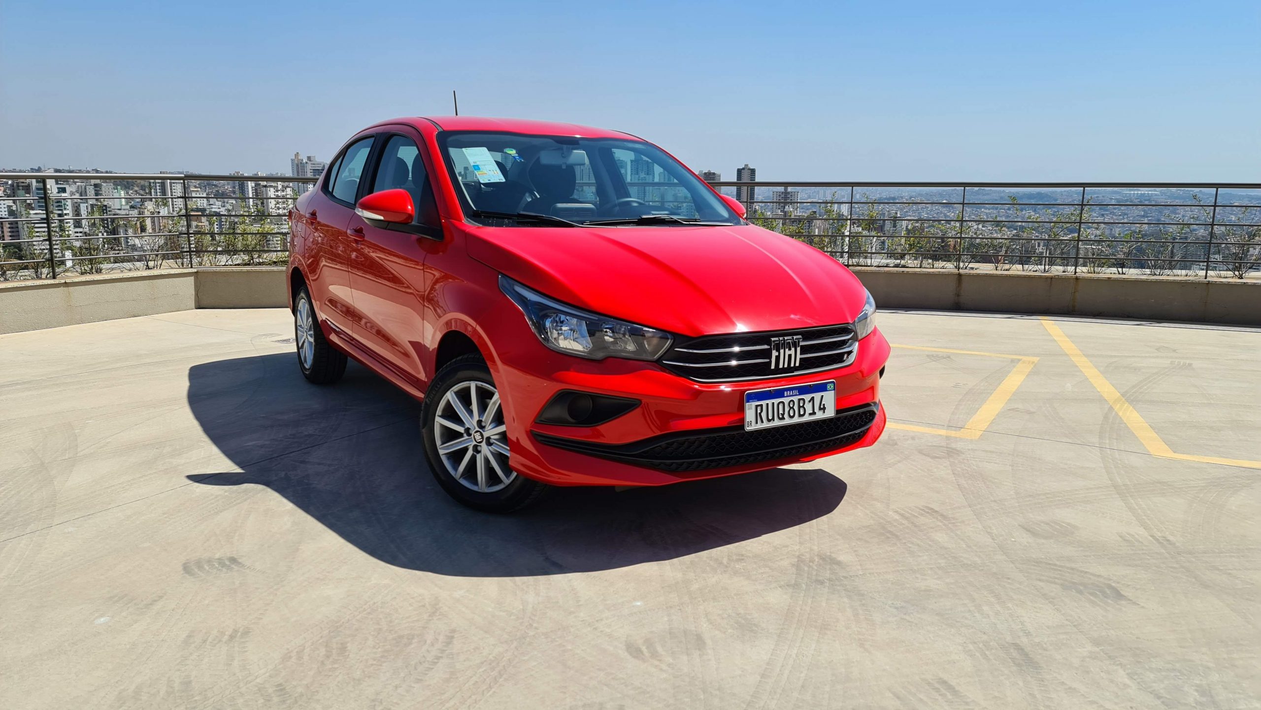 fiat cronos drive 1 3 cvt vermelho 2023 frente