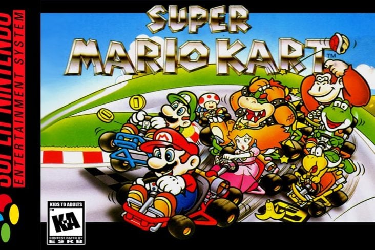 super mario kart super nintendo capa