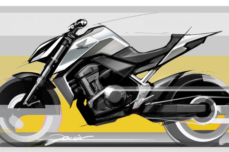 design do conceito honda hornet 750