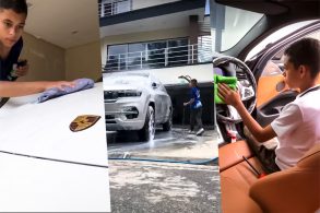 montagem garoto lavando porsche portal
