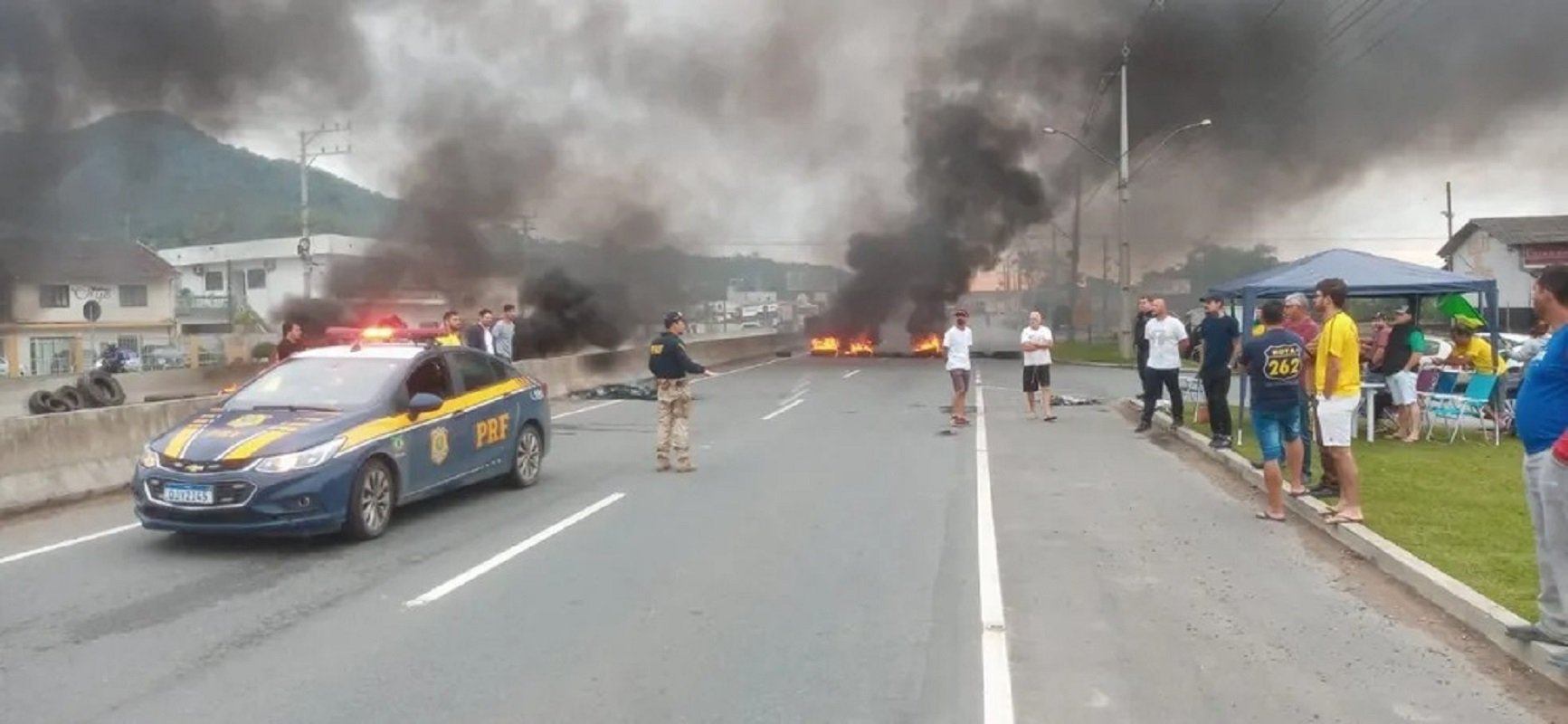 BR-280 tem trecho interditado entre Corupá e Rio Negrinho - Testo Notícias