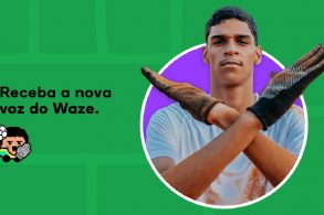 Luva de Pedreiro é a nova voz do Waze