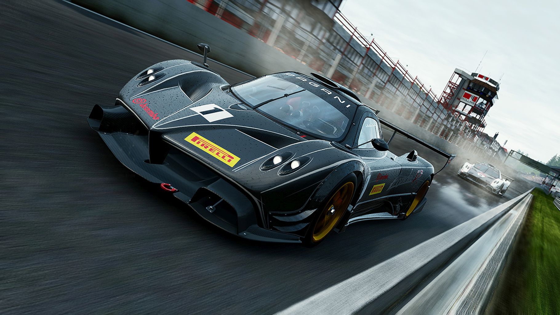 project cars 3 pagani zonda r correndo na chuva