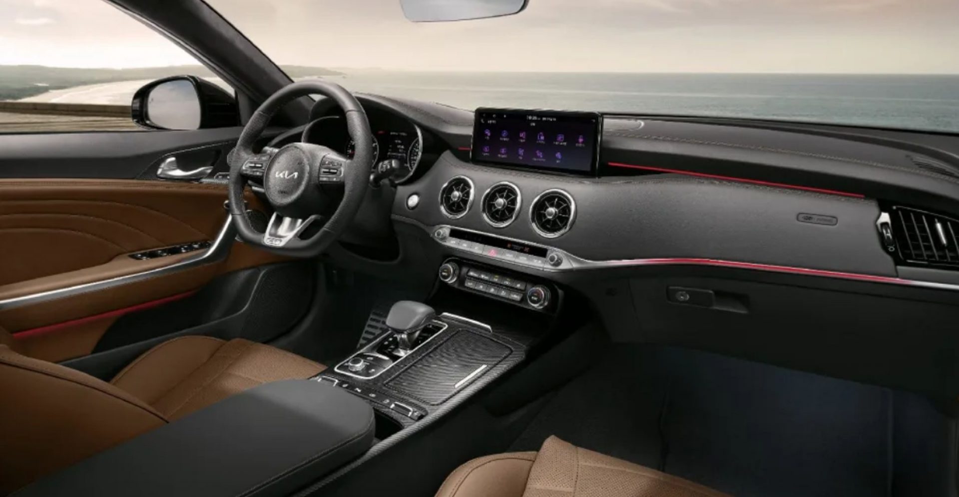 kia stinger tribute edition 2023 painel interior