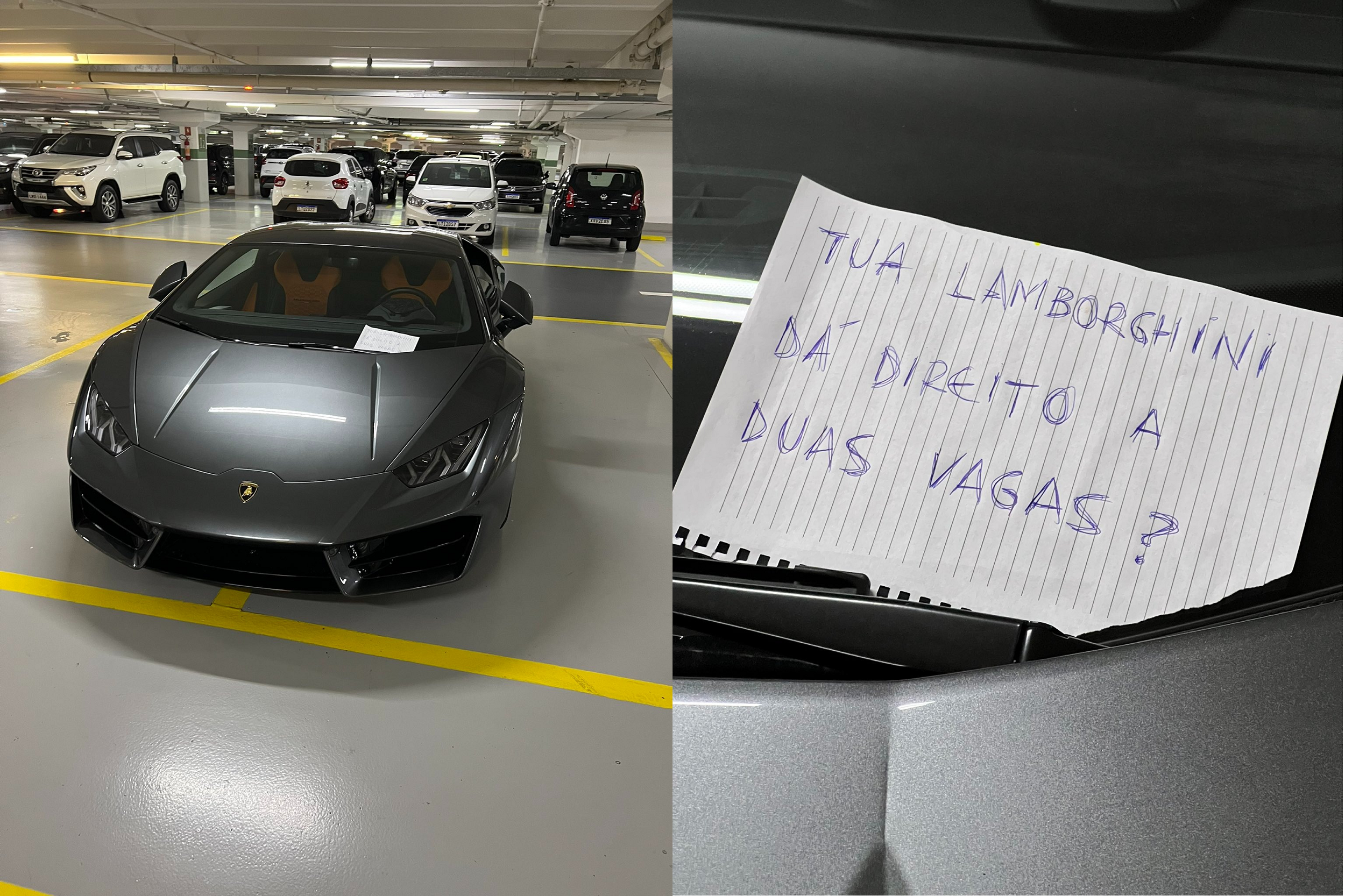 Folgado da Lamborghini' cometeu infração mesmo em shopping