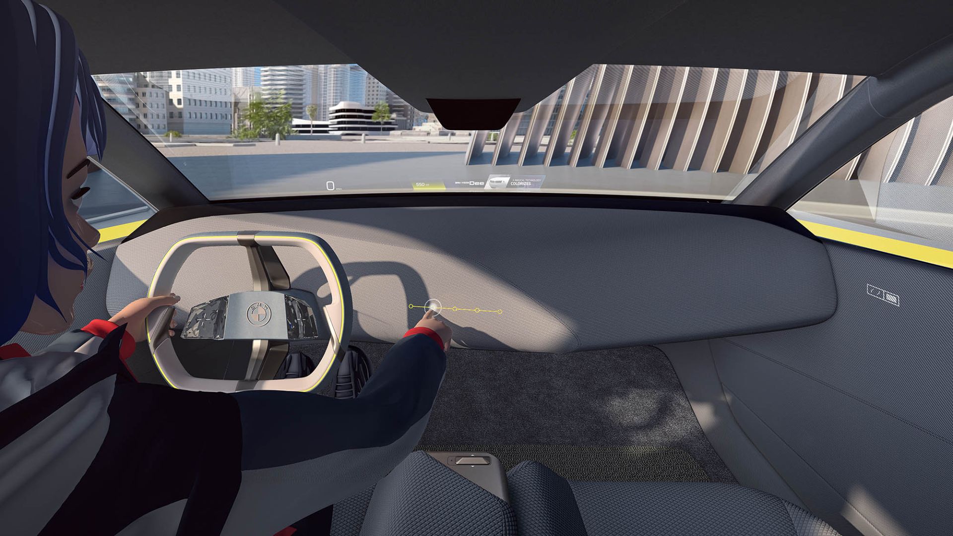 bmw i vision dee interior painel