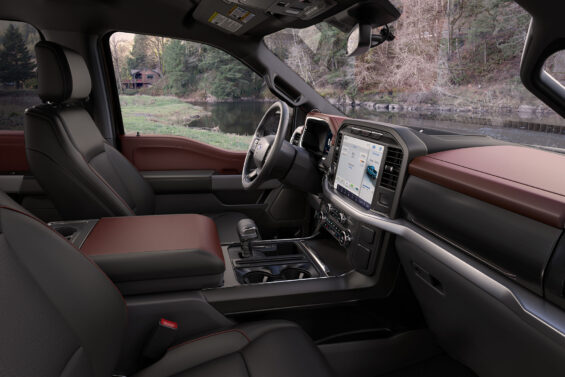 ford f 150 lariat sport supercrew interior painel visto de lado