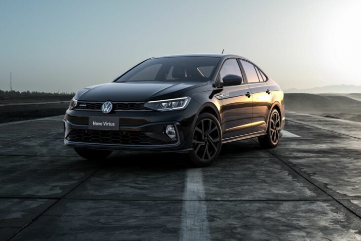 volkswagen virtus exclusive 2023 preto frente