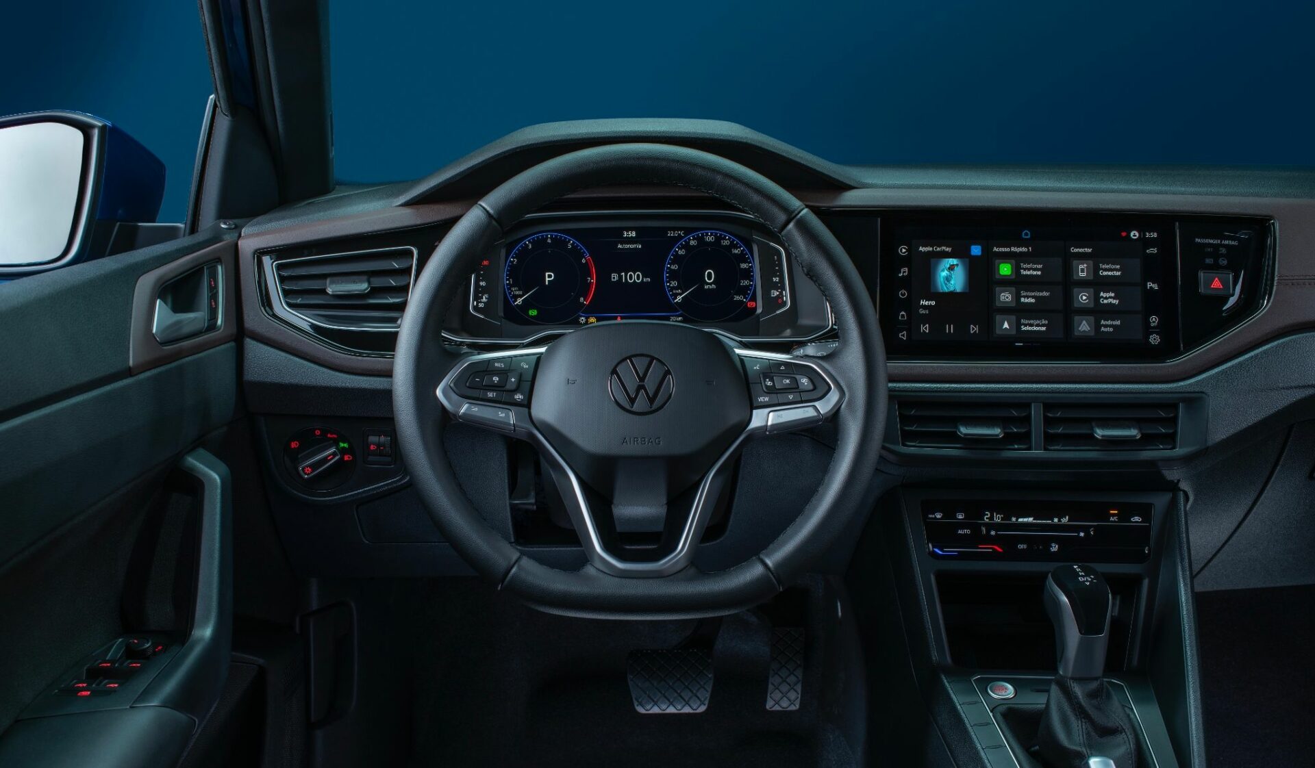 volkswagen virtus highline 2023 interior volante