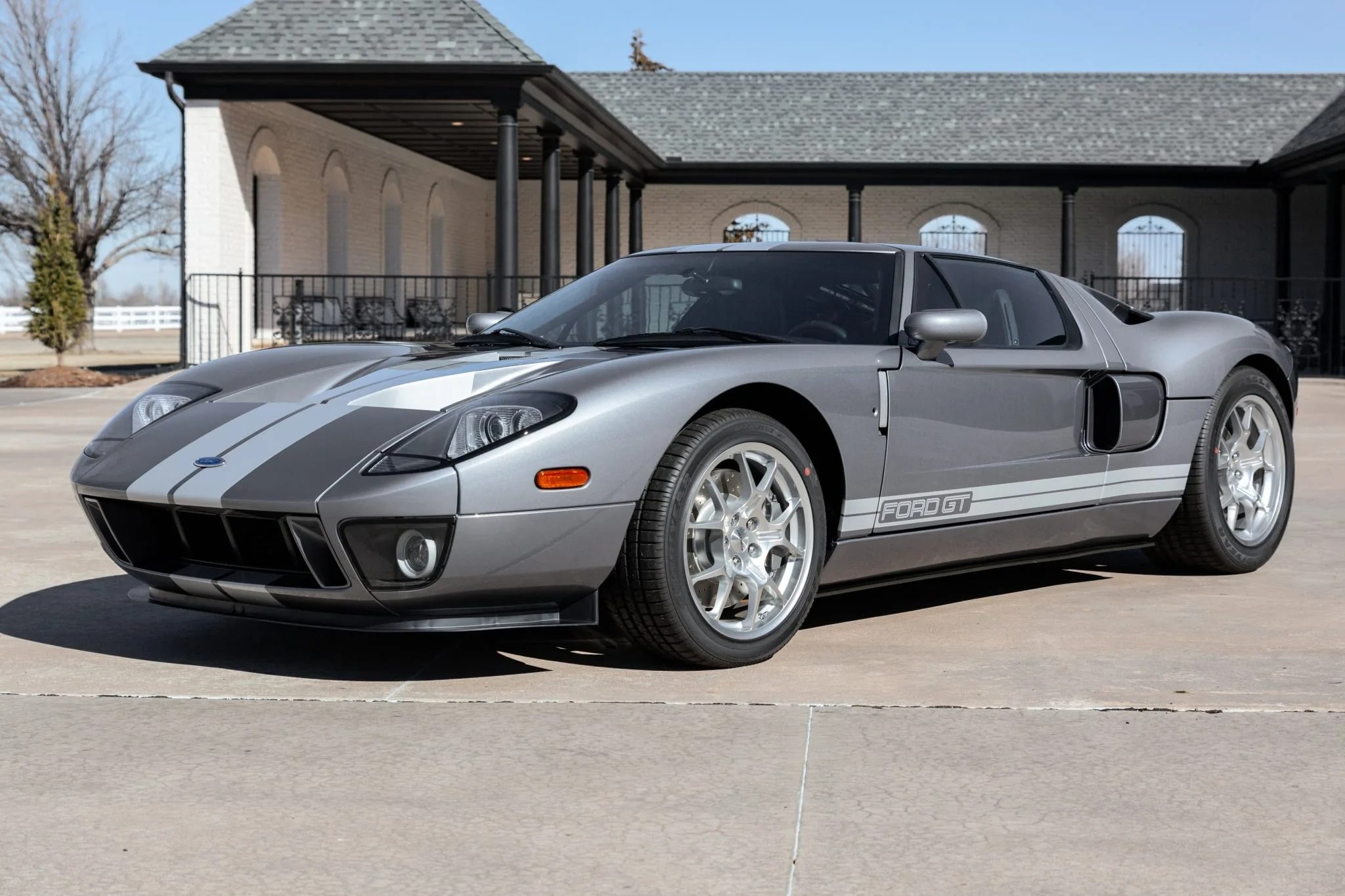 ford gt 2006 cinza listra branca venda 6km rodados 1