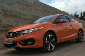 honda civic si 2015 laranja frente e lateral