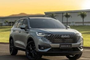 haval h6 cinza frente por do sol 1