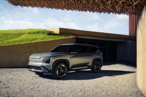 kia ev5 concept prata 2024 frente