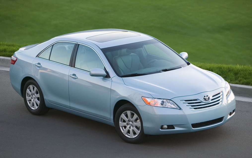 toyota camry 2007 azul frente lateral e teto montadoras na justiça